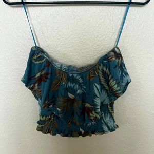 Beachy strapless crop top size XS